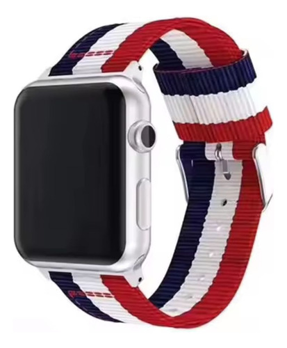 Correa Para Apple Watch Nylon, Diseño Bandera De Chile