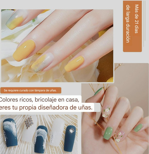 Pinturas De Uñas Semipermanente Kit De 55 Colores 60 Piezas