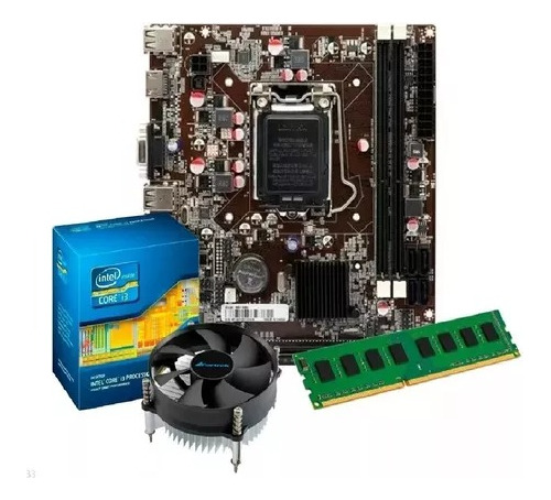 Kit Upgrade Placa Mãe + Processador I5 3.60ghz + Memória 8gb