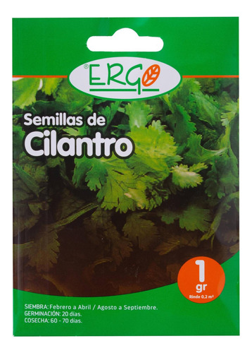 Semilla Cilantro Ergo 1gr 