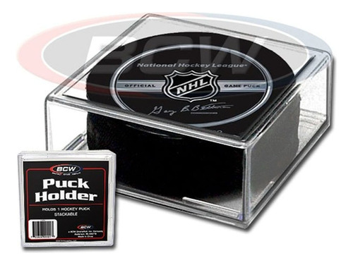 Bcw 1-ph - Caja De Exhibición De Hockey Con Cubo Cuadrado