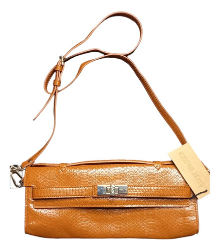 Clutch Bag Steve Madden Camel Texturizada Original