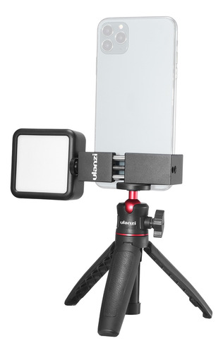 Imagen 9 de 9 de Ulanzi Teléfono Vídeo Vlog Kit Con Selfie Stick Trípode Led