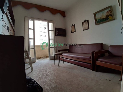 Imagem 3 de 15 de Sala Living Com Sacada, Vista Parcial Do Mar, No Boqueirão, Em Santos - 12753