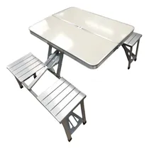 Comprar Mesa De Aluminio Plegable Con Sillas Para Camping