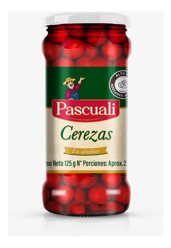 Cereza Frasco 125g Pascuali - g a $62