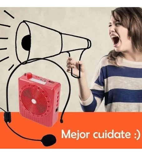 Imagen 6 de 8 de Parlante Amplificador Microfono Profesor Docente Sabattini