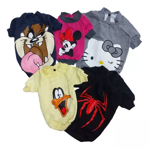 Buzo Campera Personajes C/mangas P/perro Abrigo Ropa Talle 6