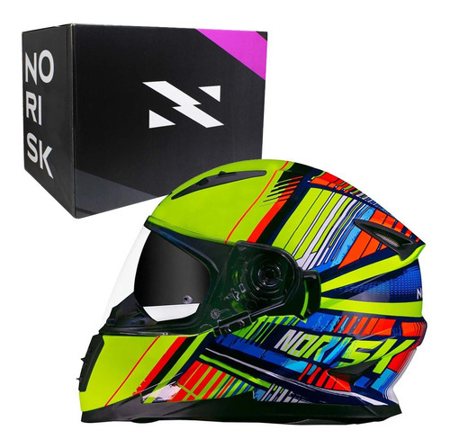 Capacete Norisk Ff302 Advance Amarelo Tamanho:58