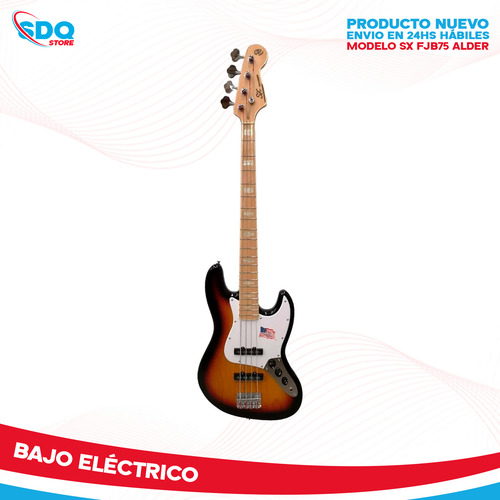 Bajo 4 Cuerdas Eléctrico Sx Jazz Bass American Alder