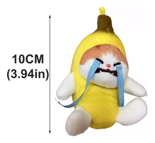 Wang Llavero Banana Cat Voice Con Colgante En Forma De