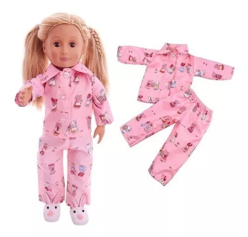 Roupa de Boneca American Girl Póa Rosa - Jujulie