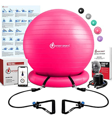 Intent Sports Yoga Ball Chair  Stability Ball