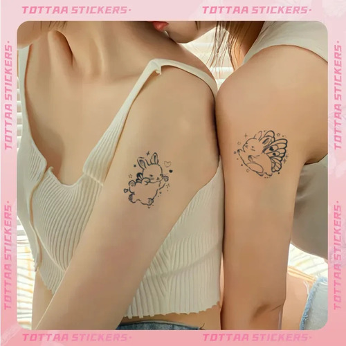 Hc-34 28 67 (3) - 11* 18 Cm - Tatuaje De Dibujos Animados A