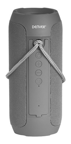 Parlante Portable Bluetooth Denver Bts-110 Radio Fm Mp3 Gris
