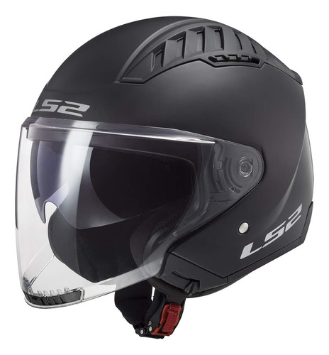 Casco Para Moto Ls2 Helmets Cop Talla M Color Negro