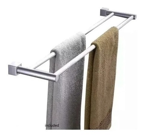 Toallero Barral Para Baño Toilet   60cm  Aluminio Inoxidable