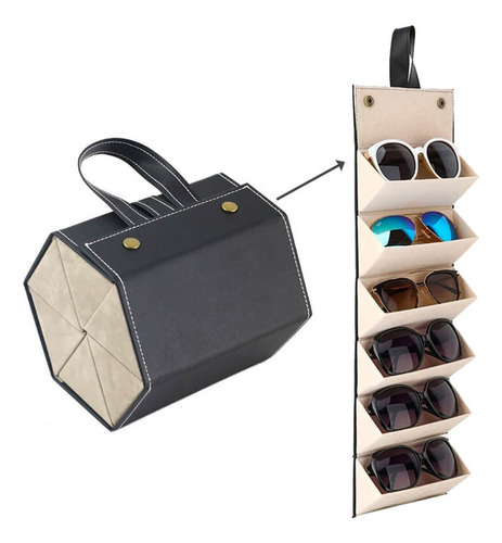 Organizador De Lentes De Piel Para Múltiples Lentes