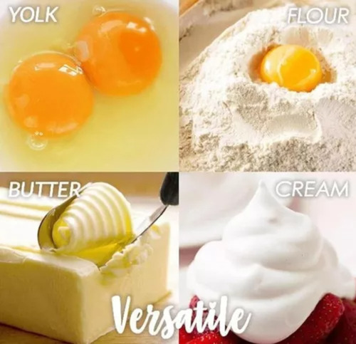 3x Batidora De Huevos Semiautomática, Acero Inoxidable