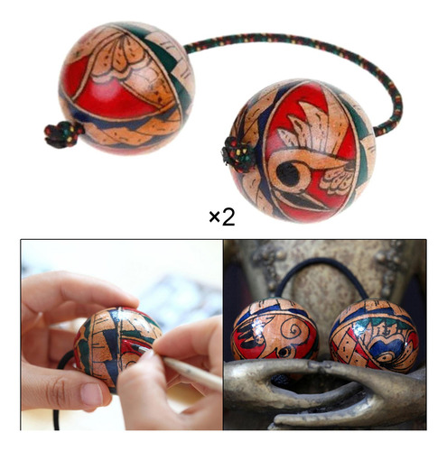 Agitador De Mano, Bolas De Arena, Bola Musical Para 2 Pares