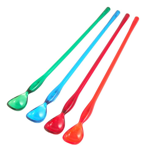 Qtqgoitem 4 X Barra Plastico Color Surtido Coctel Te Helado