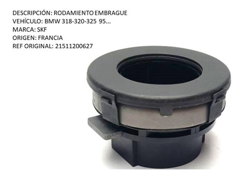 Rodamiento Embrague Bmw 318-320-325 E30 E34-e39 E46 1.995  