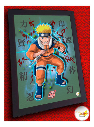 Imagen 1 de 4 de Cuadros De Animes - Naruto - Dibujart