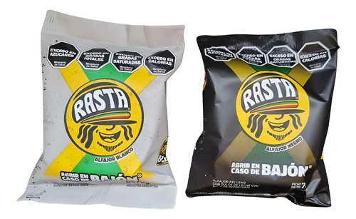 Alfajor Rasta Chocolate Negro Caja X 24un