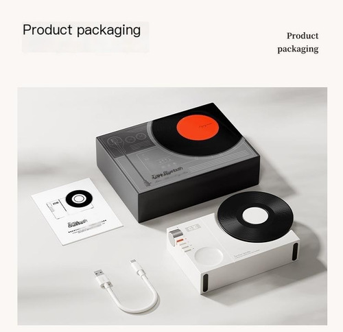 Tocadiscos De Vinilo Retro Bluetooth Estéreo Pequeño