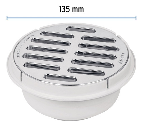 Desague Coladera 5´ Universal Drenaje Rejilla Baño 49616