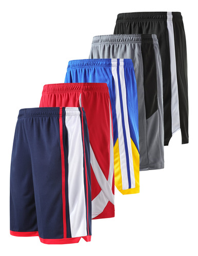 Pantalon Corto Baloncesto Para Jovene Malla Secado Rapido