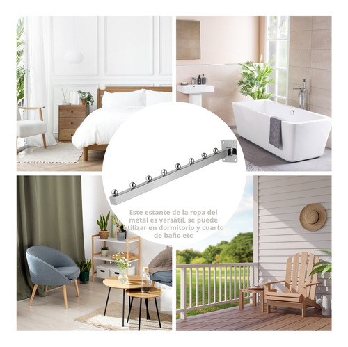 Cascada Exhibidor De Ropa Para Pared Longitud 40 Cm,5 Piezas