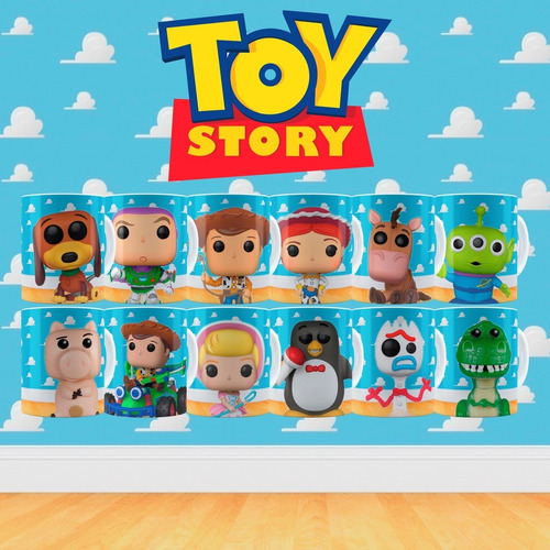 Arte Digital Sublimação Canecas Toy Story 1 Pdf E Jpeg