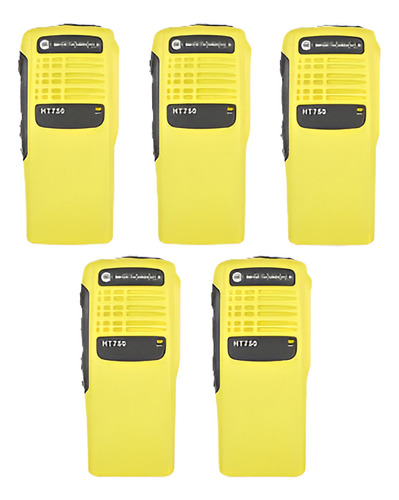 5 * Nuevo Frente Amarillo Recambio Carcasa Para Motorola Ht7