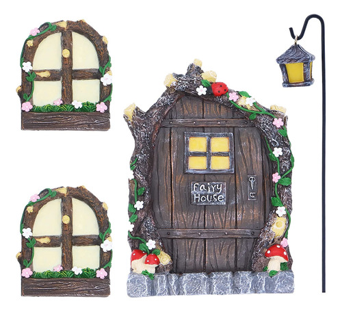 Gearific Puerta Hada Ventana Latern Para Decoracion Arbol 5