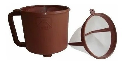 Imagem 2 de 3 de Filtro Coador Completo Com Funil P/ Café Chá Com Suporte