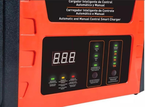 Cargador De Baterías Inteligente De Control Automático Y Man
