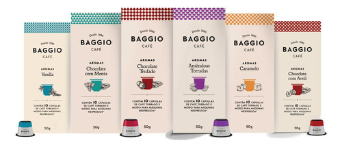 Kit 60 Cápsulas Cafe Gourmet Baggio Para Cafeteira Nespresso