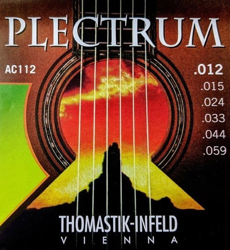 Set Cuerdas Guitarra Acústica Thomastik Plectrum Ac112