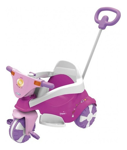 Triciclo Happy Pink 3 X 1 Xalingo Brinquedos Cor Rosa