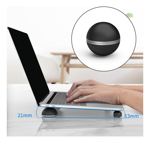 Almofada De Resfriamento De Laptop Base Magnética De Preto