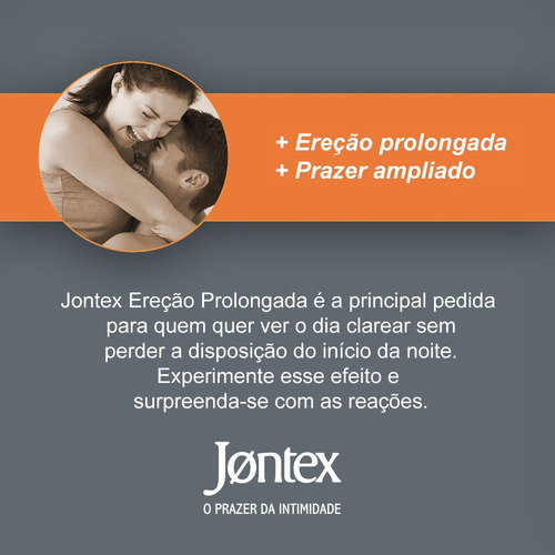 Imagem 4 de 5 de Kit 5x3 Preservativo Jontex Ereção Prolong (15 Camisinhas)