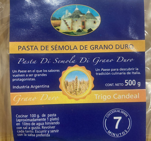 Pasta Linguine N°16 X 500 Gr Paese Dei Sapori