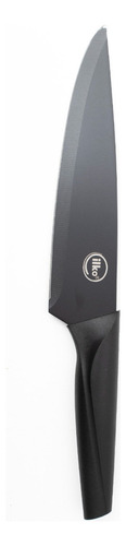 Juego Cuchillos Acero Inox Premium Nero Color Negro Ilko