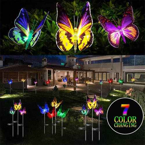 Luz Solar Enchufable De Fibra Led De 7 Colores