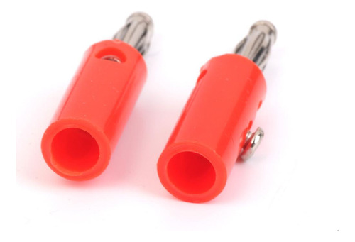 10pcs Banana Plátano Conectores De Nuevos Rojo + Negro 4mm
