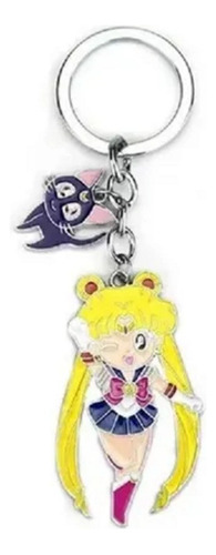 Sailor Moon  Luna Gato Neko Kawai Gatito Llavero Acero