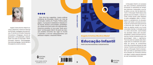 Educação infantil, de Angela Cristina Munhoz Maluf. Editora Vozes, capa mole em português