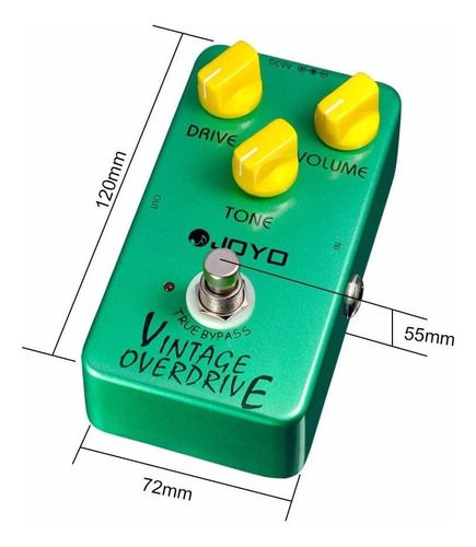 Pedal Efecto Joyo Vintage Overdrive Jf-01 Verde