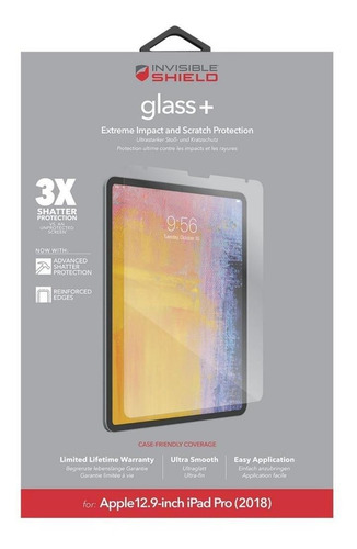 Imagen 5 de 7 de Mica Invisibleshield Glass+ Para iPad Pro 12.9 Pulgadas
